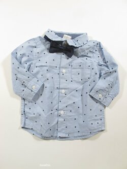 Modrá košile s hvězdičky second hand Modrá košile s hvězdičky second hand