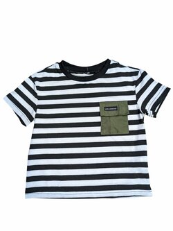 Pruhované triko s kapsičkou pro kluky secondhand Shein Pruhované triko s kapsičkou pro kluky secondhand Shein