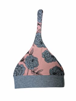 Jarní čepička růžovo šedá pro holky secondhand 