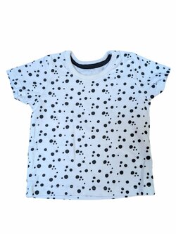 Bílé triko s puntíky pro holky secondhand George Bílé triko s puntíky pro holky secondhand George