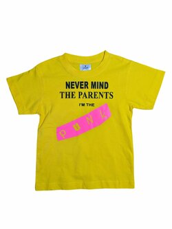 Žluté triko s nápisem pro kluky outlet Uneek Classic