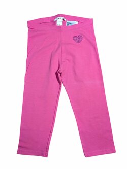 Tmavě růžové elasťáky se srdíčkem pro holky secondhand H&M