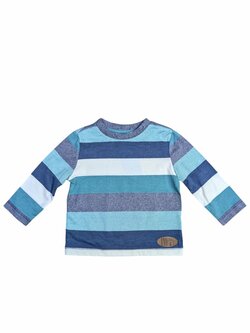 Zeleno bílo modré tričko s pruhy a dlouhým rukávem outlet F&F Zeleno bílo modré tričko s pruhy a dlouhým rukávem outlet F&F