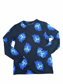 Černé triko s obrázkem míče pro kluky dlouhý rukáv outlet Primark