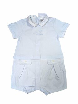 Světle modré body s krátkým rukávem pro kluky outlet Tutto piccolo