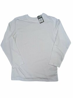 Bílé triko s dlouhým rukávem pro holky outlet Primark