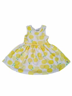 bílé šaty s citronem pro holky secondhand jasper j conran