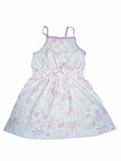 bílo růžové šaty se vzorem pro holky secondhand MaS