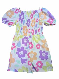 bílý overal s květinami pro holky secondhand Pepco bílý overal s květinami pro holky secondhand Pepco