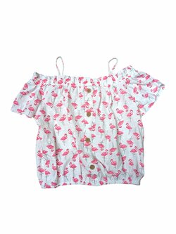 bílý topík s plameňáky pro holky outlet Next bílý topík s plameňáky pro holky outlet Next