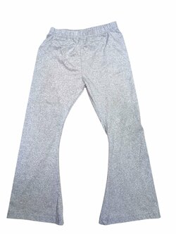 Šedé kalhoty zvonáče pro holky secondhand Shein