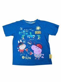 Modré triko Prasátko Peppa pro kluky secondhand