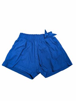 Modré kraťasy s mašličkou pro holky secondhand TU