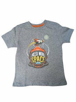 Šedé triko s kosmonautem pro kluky outlet Jeff&Co