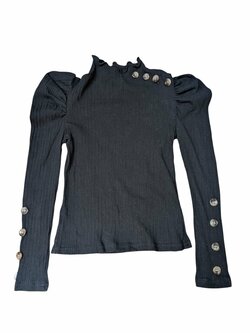 Černé triko s dlouhým rukávem pro holky secondhand Shein Černé triko s dlouhým rukávem pro holky secondhand Shein