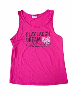 Růžové tílko s nápisem pro holky secondhand Yigga