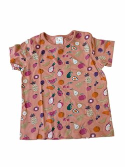 Růžové triko s obrázky pro holky secondhand Pusblu Růžové triko s obrázky pro holky secondhand Pusblu