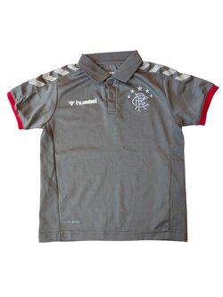 Šedá dresová polokošile pro kluky secondhand hummel Šedá dresová polokošile pro kluky secondhand hummel