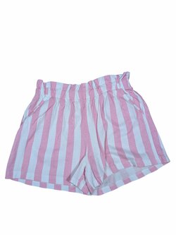 Pruhované kraťasy bílo růžové pro holky secondhand H&M