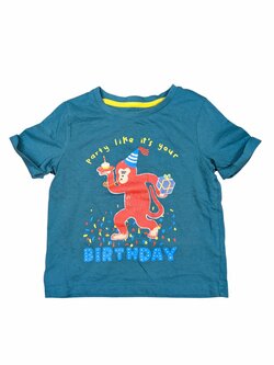 Modré triko s obrázkem pro kluky secondhand TU Modré triko s obrázkem pro kluky secondhand TU