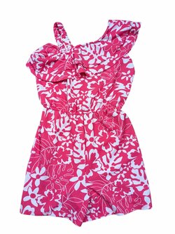 Červený overal se vzorem pro holky secondhand Primark