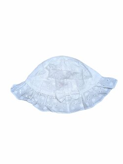 Bílý klobouk zdobený pro holky secondhand Primark Bílý klobouk zdobený pro holky secondhand Primark