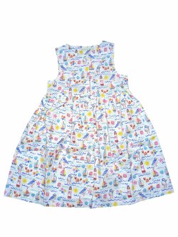 Bílé šaty s obrázky pro holky secondhand JMB Bílé šaty s obrázky pro holky secondhand JMB