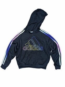 Černá mikina pro holky secondhand Adidas Černá mikina pro holky secondhand Adidas