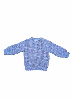 modro růžový svetr pro holky secondhand Primark