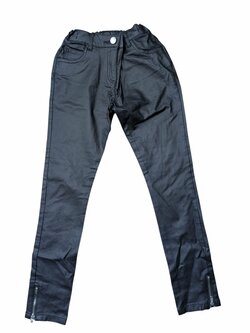 Černé kožené kalhoty pro holky secondhand F&F