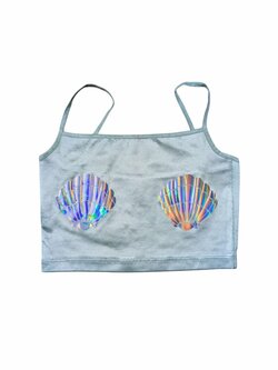 Zelinkavý topík pro holky secondhand American Apparel