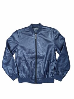 Tmavá kožená bunda pro kluky secondhand Zironka Tmavá kožená bunda pro kluky secondhand Zironka