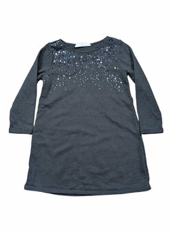 Černé mikinové šaty pro holky secondhand H&M