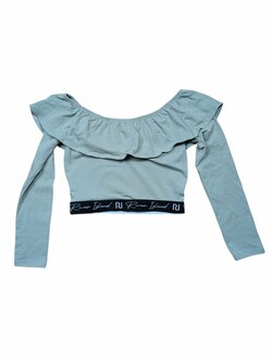 Zelinkavý crop top pro holky secondhand River Island