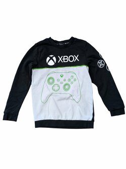Černo bílá mikina Xbox pro kluky secondhand TU Černo bílá mikina Xbox pro kluky secondhand TU