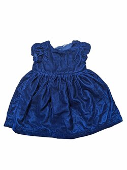 Semišové šaty modré pro holky secondhand BHS