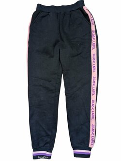 Černo růžové tepláky pro holky secondhand Meng Yaolan