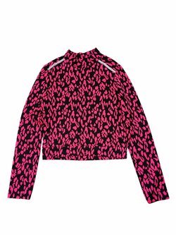 Vzorovaná mikina černo růžová pro holky secondhand River Island Vzorovaná mikina černo růžová pro holky secondhand River Island