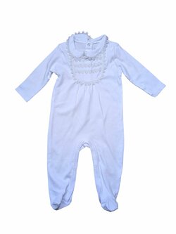 Bílé dupačky zdobené pro holky outlet Watch Me Grow Bílé dupačky zdobené pro holky outlet Watch Me Grow