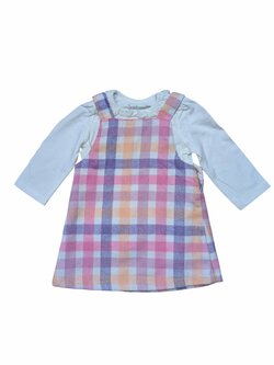 Kostkované šaty s trikem pro holky outlet Nutmeg Kostkované šaty s trikem pro holky outlet Nutmeg