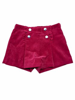 Červené kraťasy ve stylu sukně pro holky secondhand mayoral