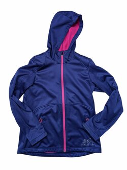 Tmavě modrá bunda softshellová pro holky secondhand Crivit