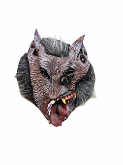 Maska vlkodlaka na Halloween secondhand 