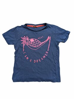 Modré triko s obrázkem pro holky secondhand TAO