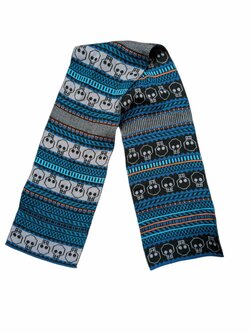 Vzorovaná zimní šála pro kluky secondhand H&M