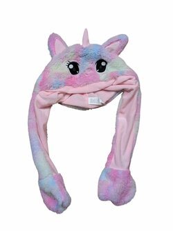Čepice jednorožec s hýbacíma ušima pro holky secondhand