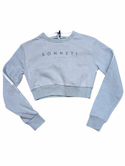 Zelinkavá crop mikina pro holky secondhand Sonneti