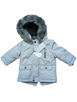 Šedá zimní bunda pro kluky outlet Primark