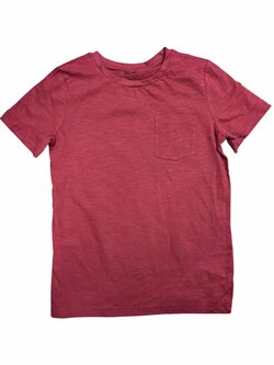 Tmavě červené žíhané triko pro kluky outlet TU Tmavě červené žíhané triko pro kluky outlet TU