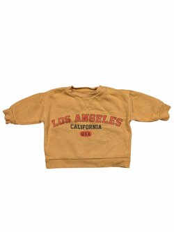 Žlutá mikina s nápisem pro kluky secondhand F&F Žlutá mikina s nápisem pro kluky secondhand F&F